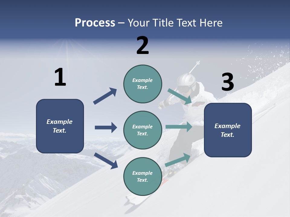 Skiing Schweiz Helmet PowerPoint Template