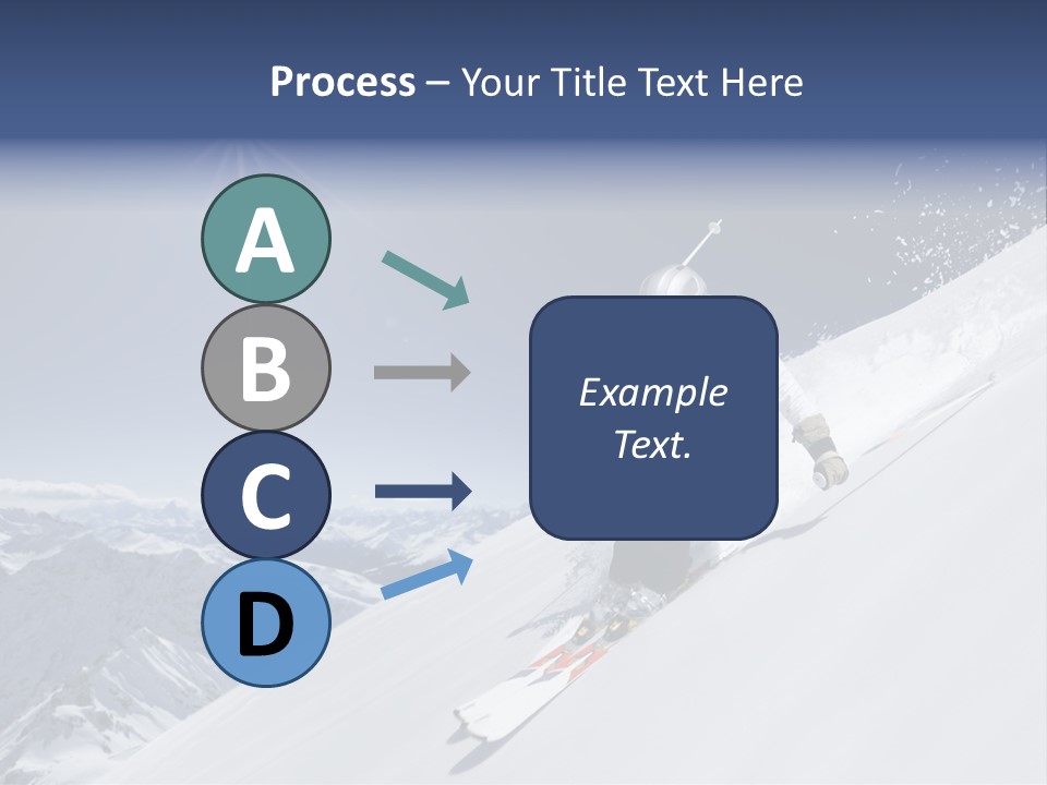 Skiing Schweiz Helmet PowerPoint Template