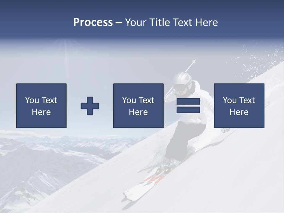 Skiing Schweiz Helmet PowerPoint Template