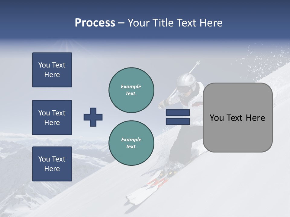 Skiing Schweiz Helmet PowerPoint Template