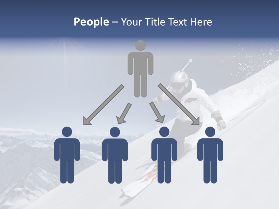 Skiing Schweiz Helmet PowerPoint Template