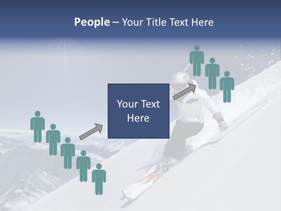 Skiing Schweiz Helmet PowerPoint Template