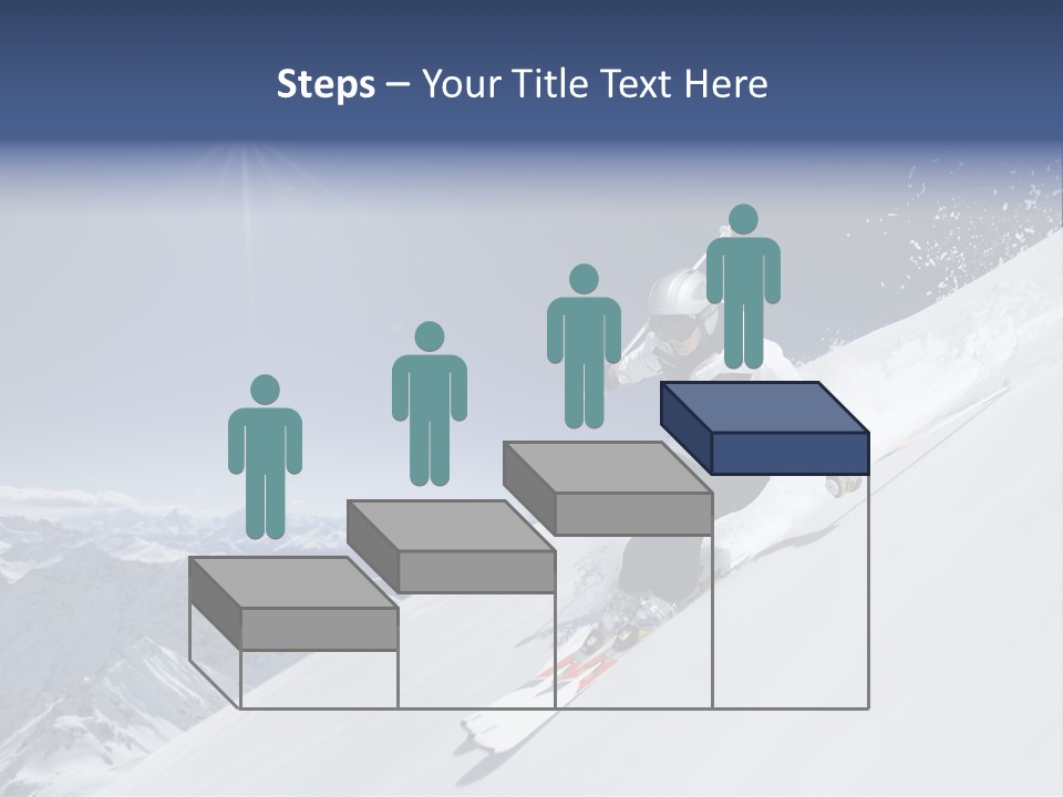 Skiing Schweiz Helmet PowerPoint Template