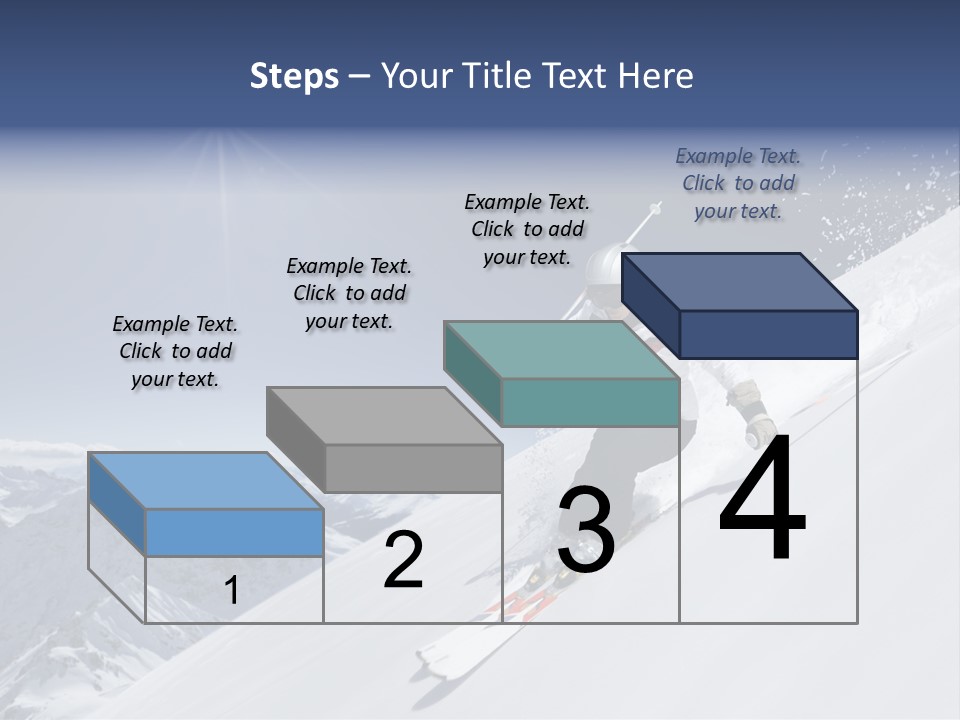 Skiing Schweiz Helmet PowerPoint Template
