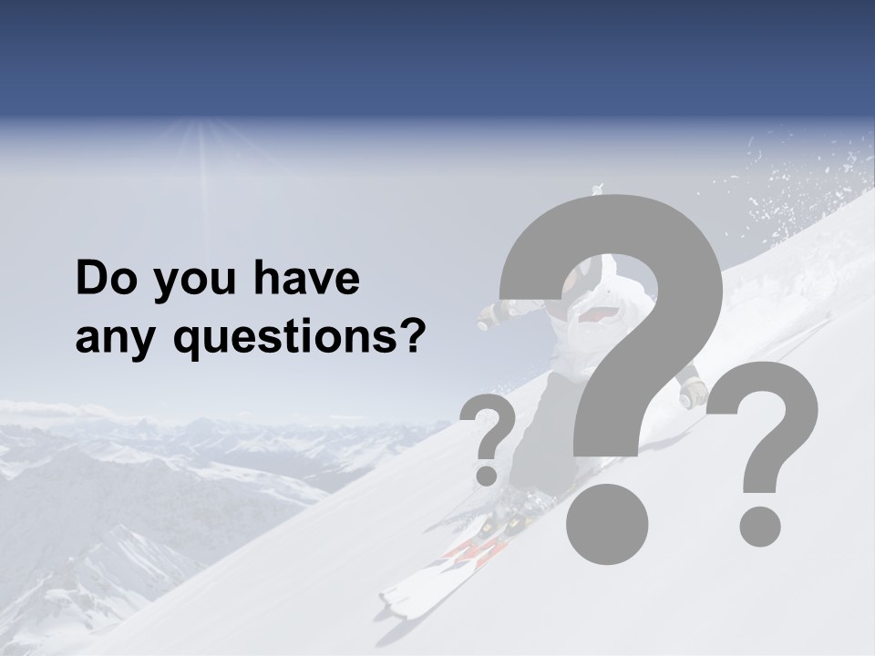 Skiing Schweiz Helmet PowerPoint Template