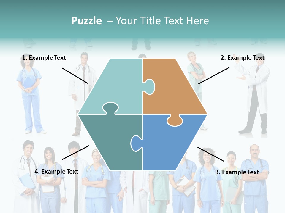 Worker Blue Young PowerPoint Template