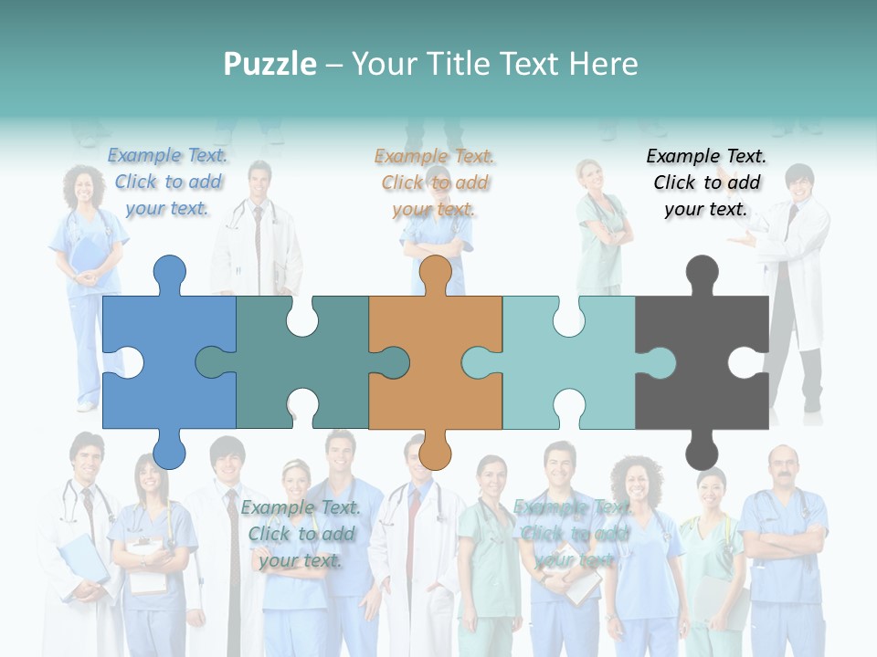 Worker Blue Young PowerPoint Template