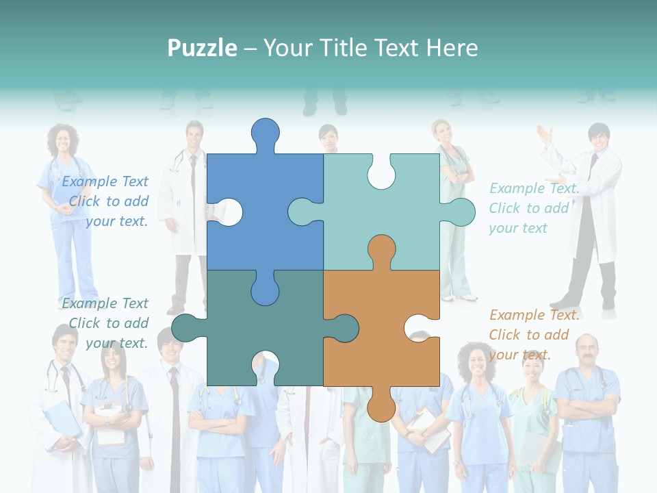 Worker Blue Young PowerPoint Template