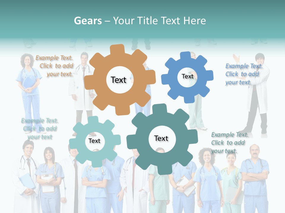 Worker Blue Young PowerPoint Template