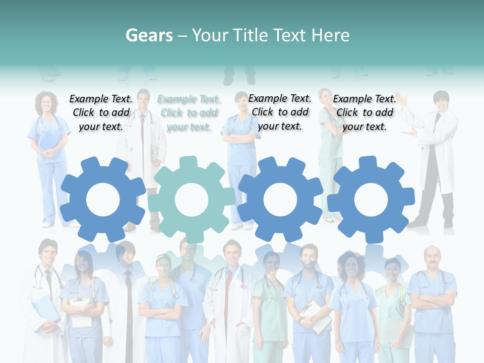 Worker Blue Young PowerPoint Template