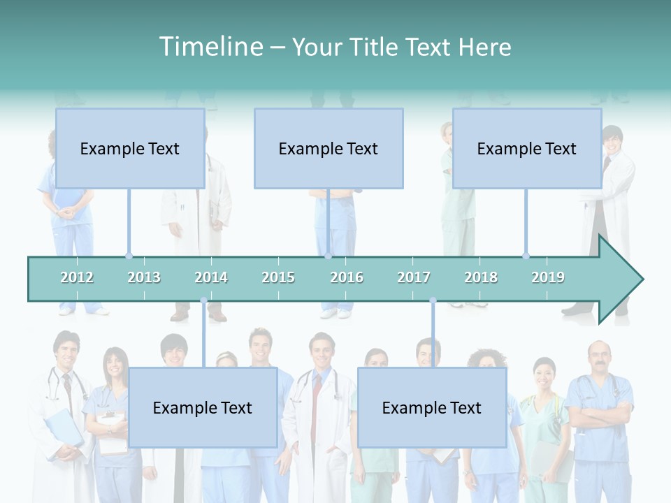 Worker Blue Young PowerPoint Template