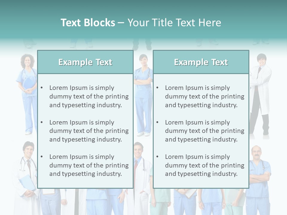 Worker Blue Young PowerPoint Template