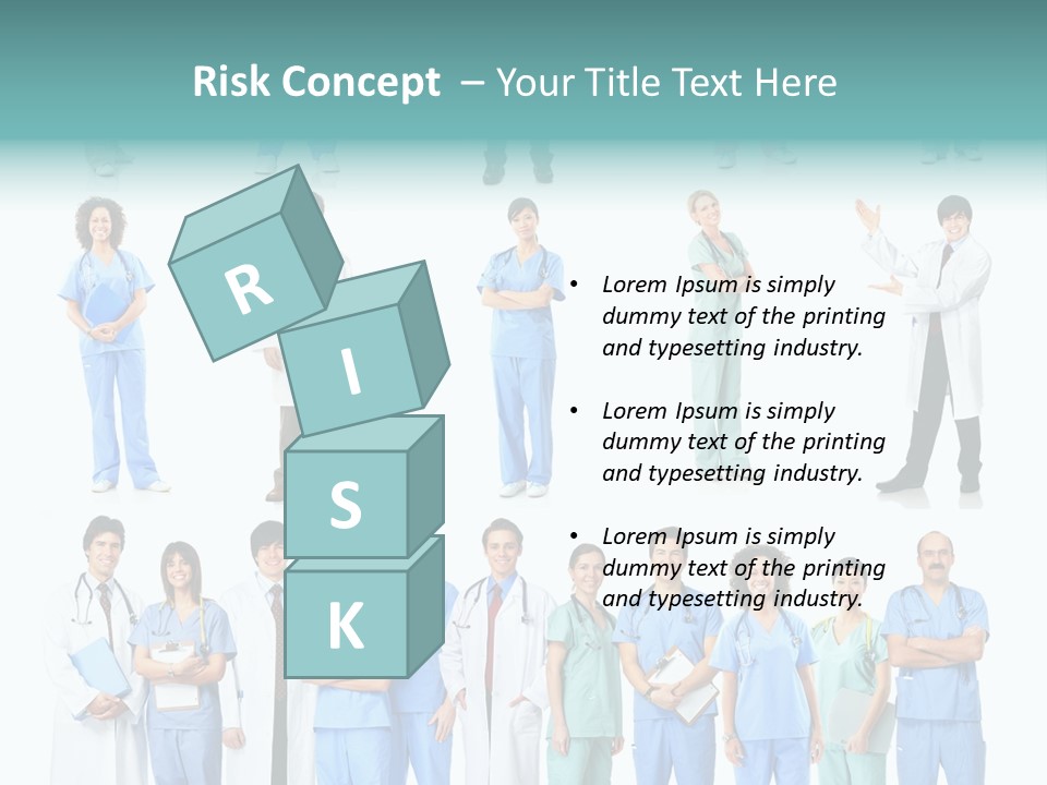 Worker Blue Young PowerPoint Template