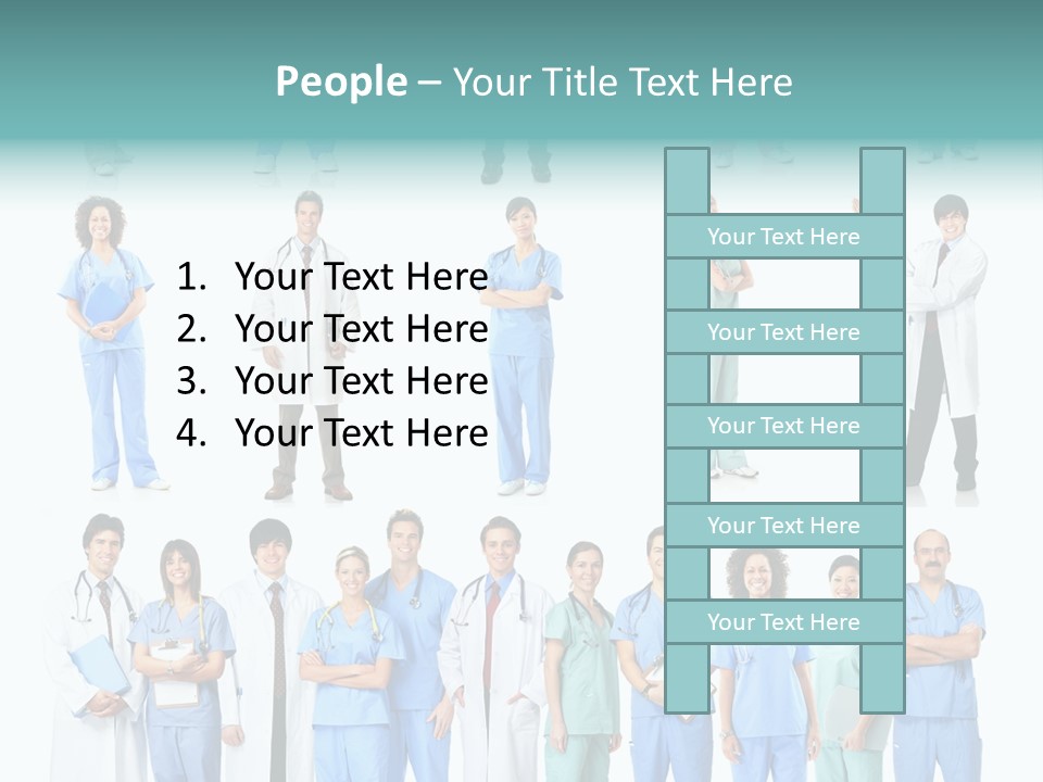 Worker Blue Young PowerPoint Template