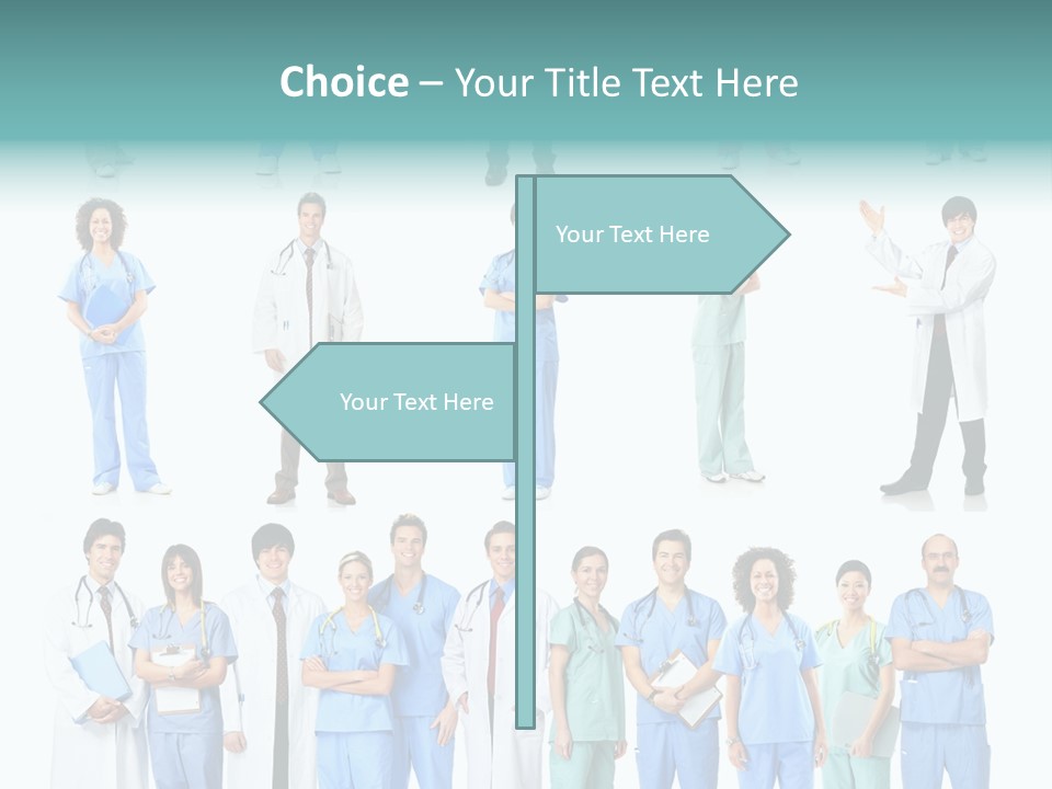 Worker Blue Young PowerPoint Template