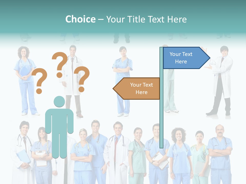 Worker Blue Young PowerPoint Template