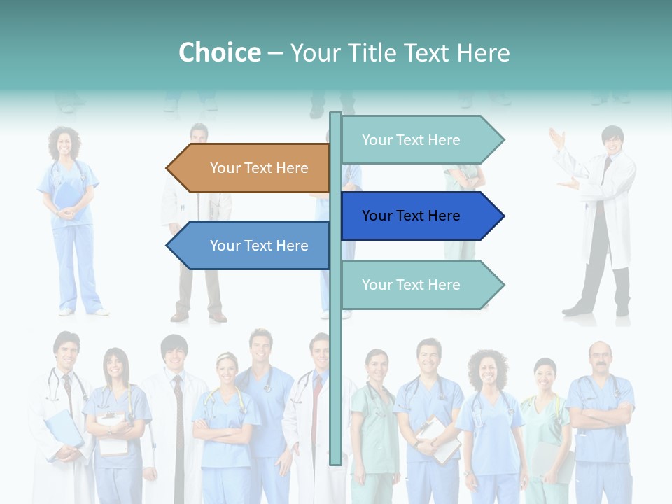 Worker Blue Young PowerPoint Template