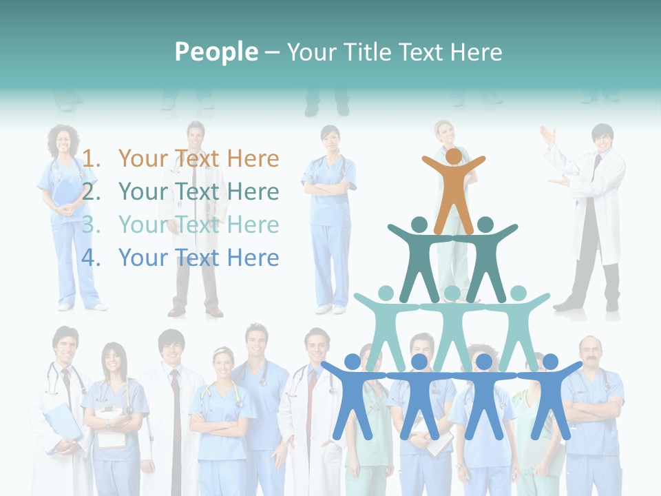 Worker Blue Young PowerPoint Template