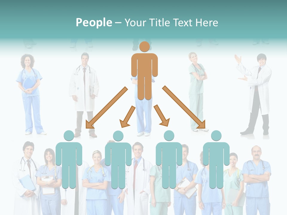 Worker Blue Young PowerPoint Template