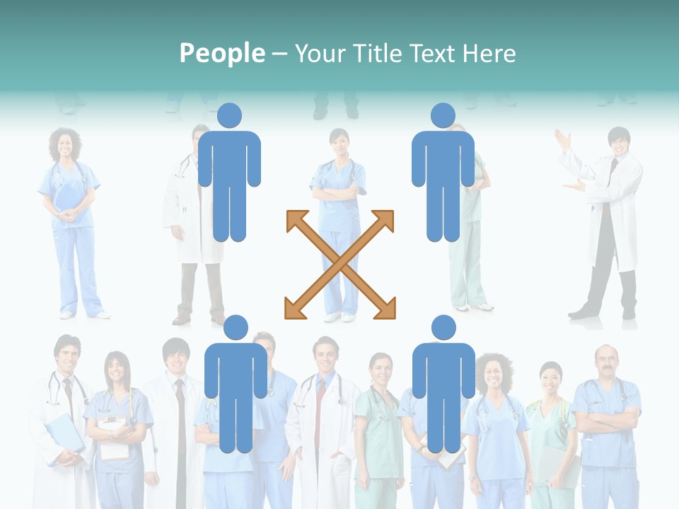 Worker Blue Young PowerPoint Template