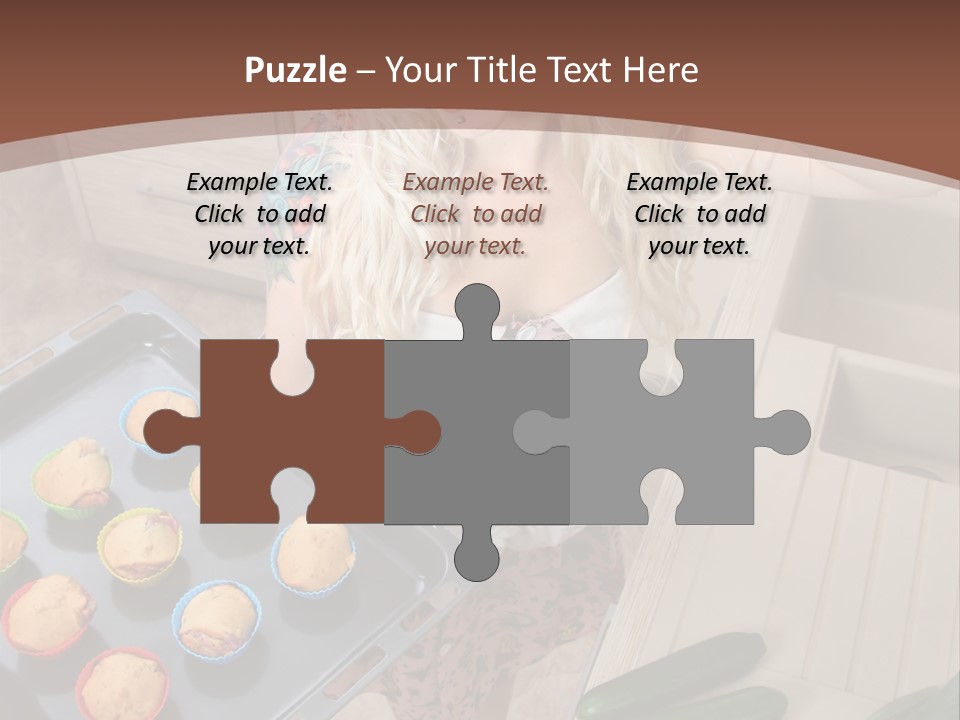 Blonde Sexy Stove PowerPoint Template