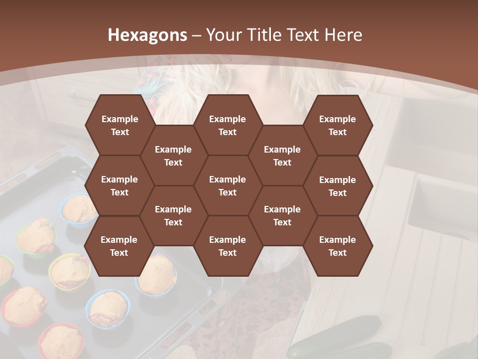 Blonde Sexy Stove PowerPoint Template