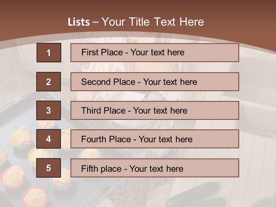 Blonde Sexy Stove PowerPoint Template