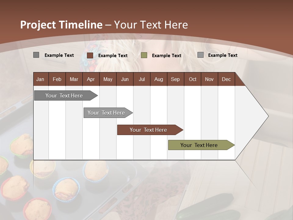 Blonde Sexy Stove PowerPoint Template