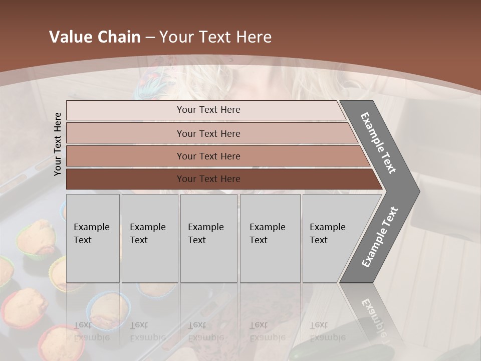 Blonde Sexy Stove PowerPoint Template