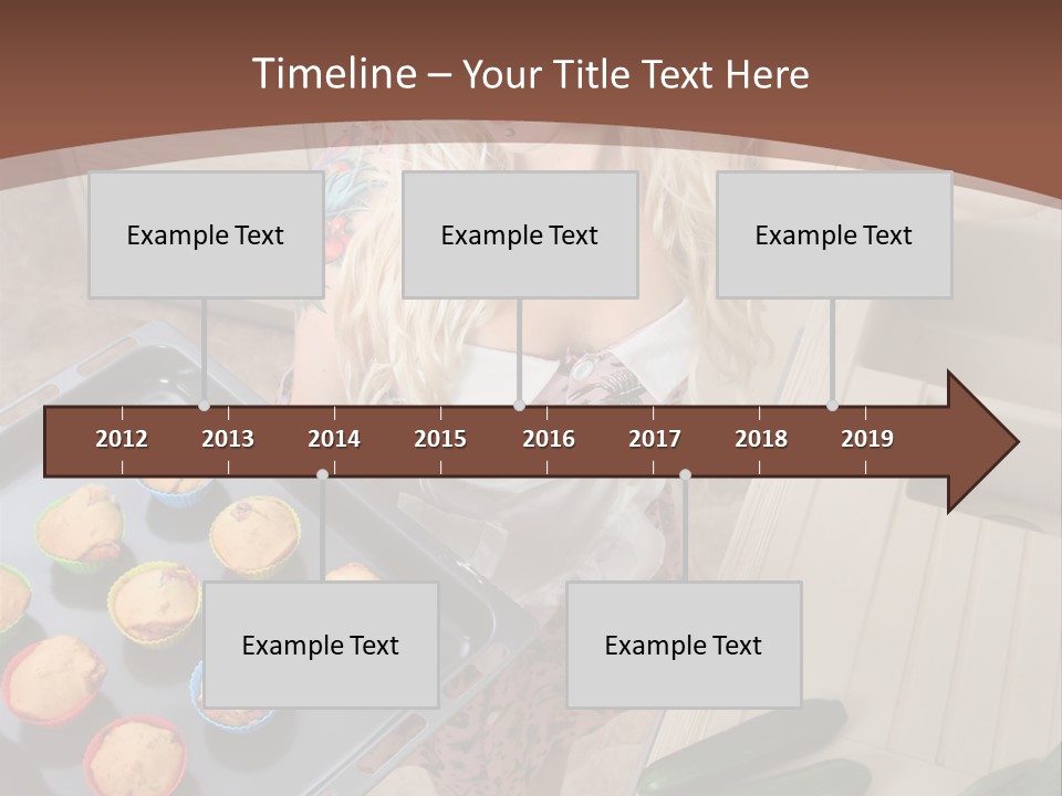 Blonde Sexy Stove PowerPoint Template