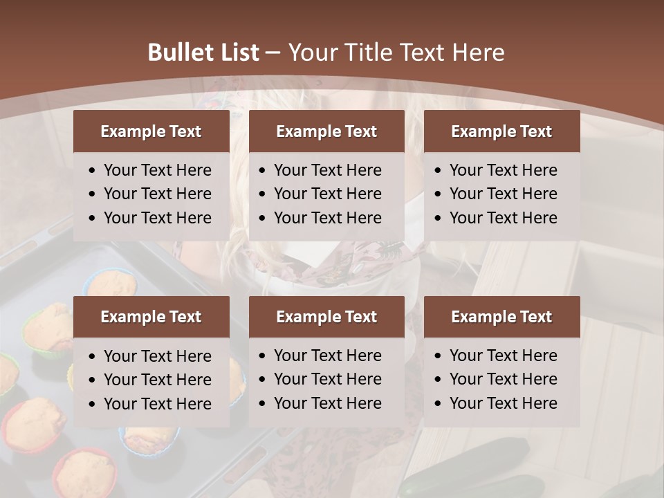 Blonde Sexy Stove PowerPoint Template