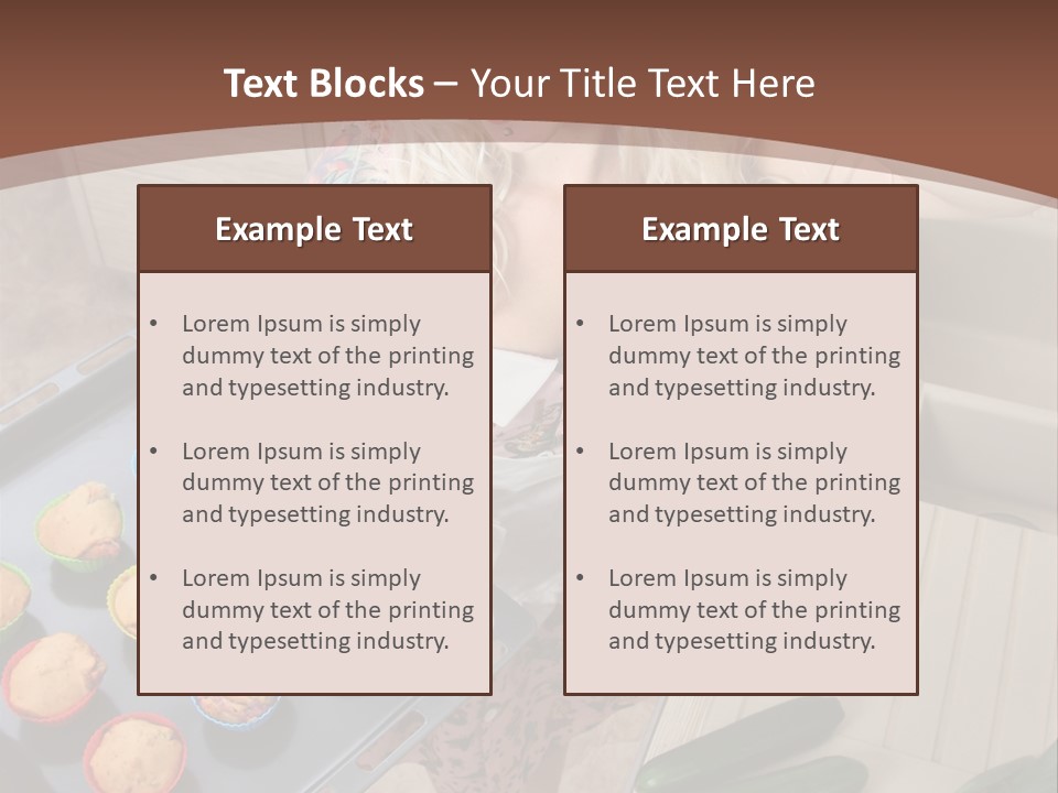 Blonde Sexy Stove PowerPoint Template