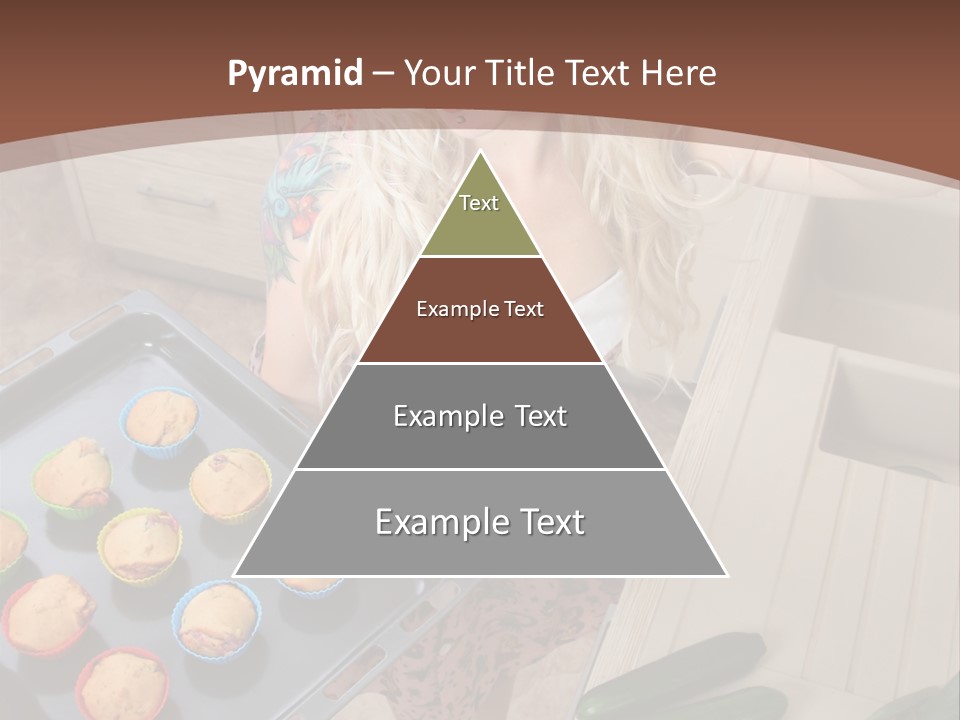 Blonde Sexy Stove PowerPoint Template