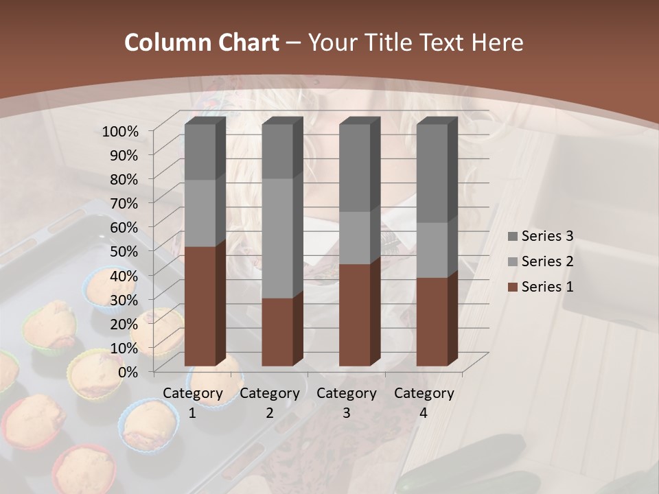 Blonde Sexy Stove PowerPoint Template