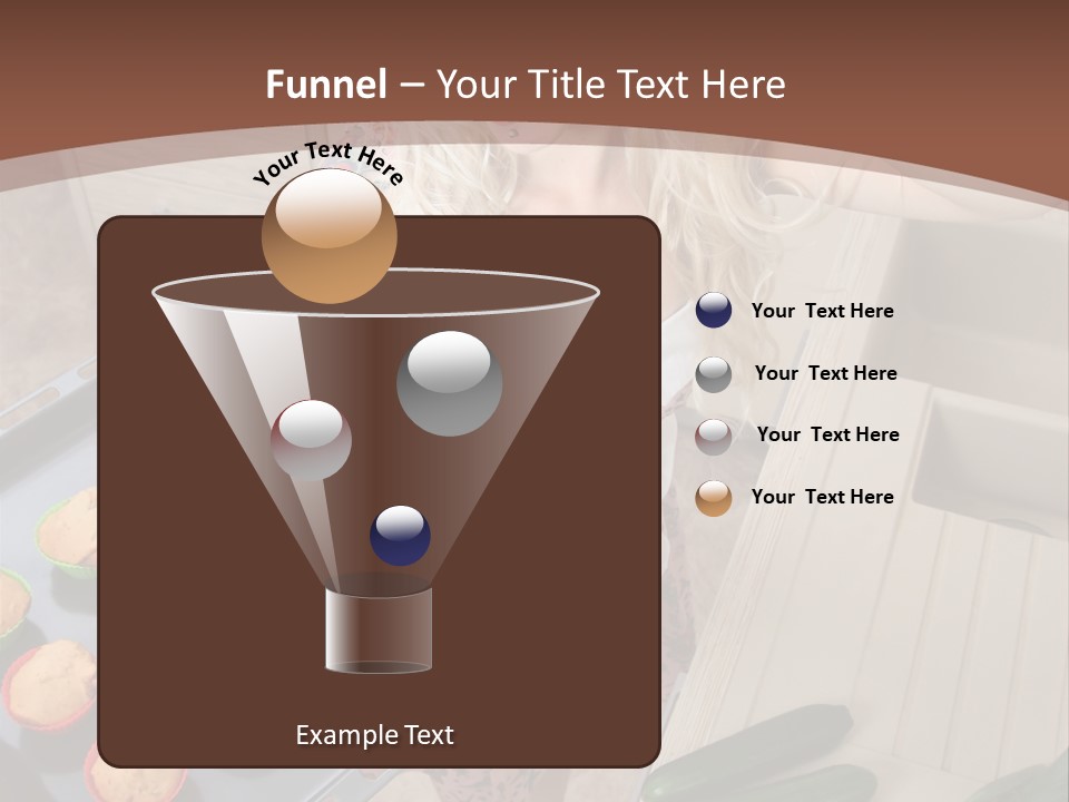 Blonde Sexy Stove PowerPoint Template