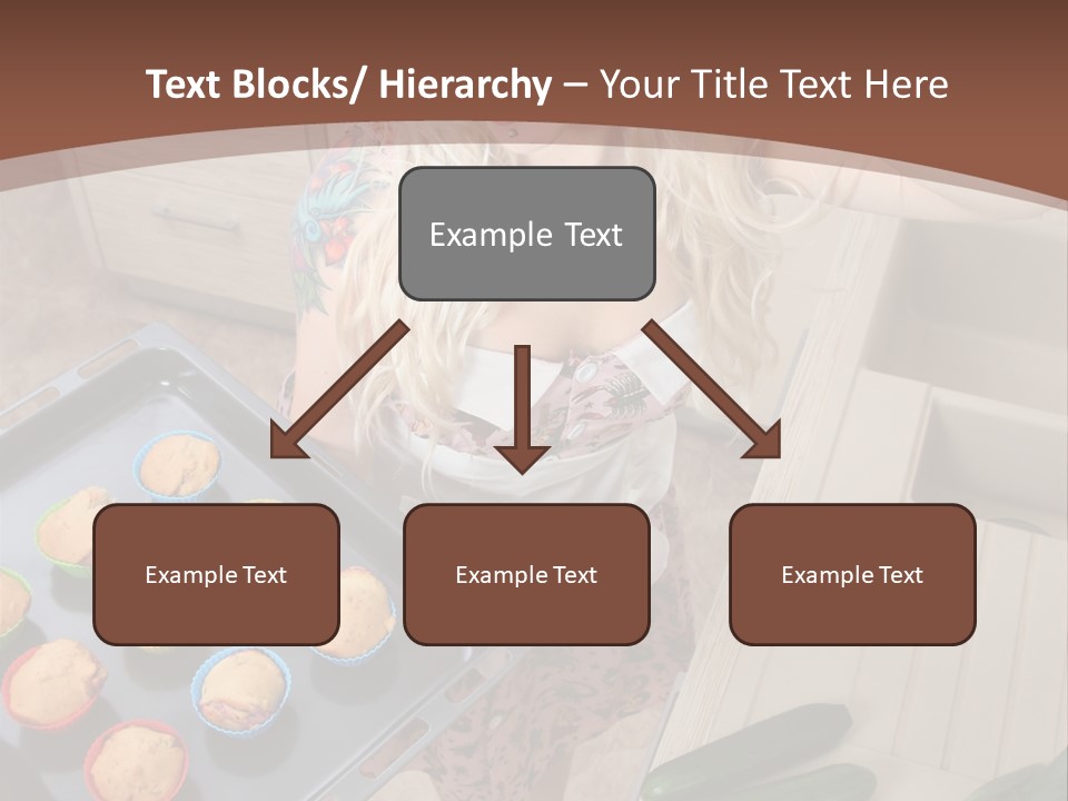 Blonde Sexy Stove PowerPoint Template