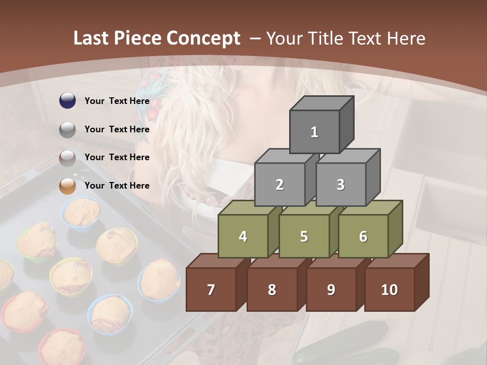 Blonde Sexy Stove PowerPoint Template