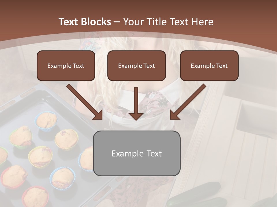 Blonde Sexy Stove PowerPoint Template