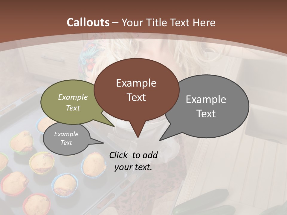 Blonde Sexy Stove PowerPoint Template