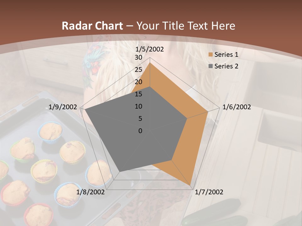 Blonde Sexy Stove PowerPoint Template