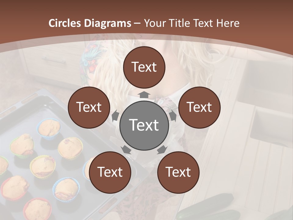 Blonde Sexy Stove PowerPoint Template