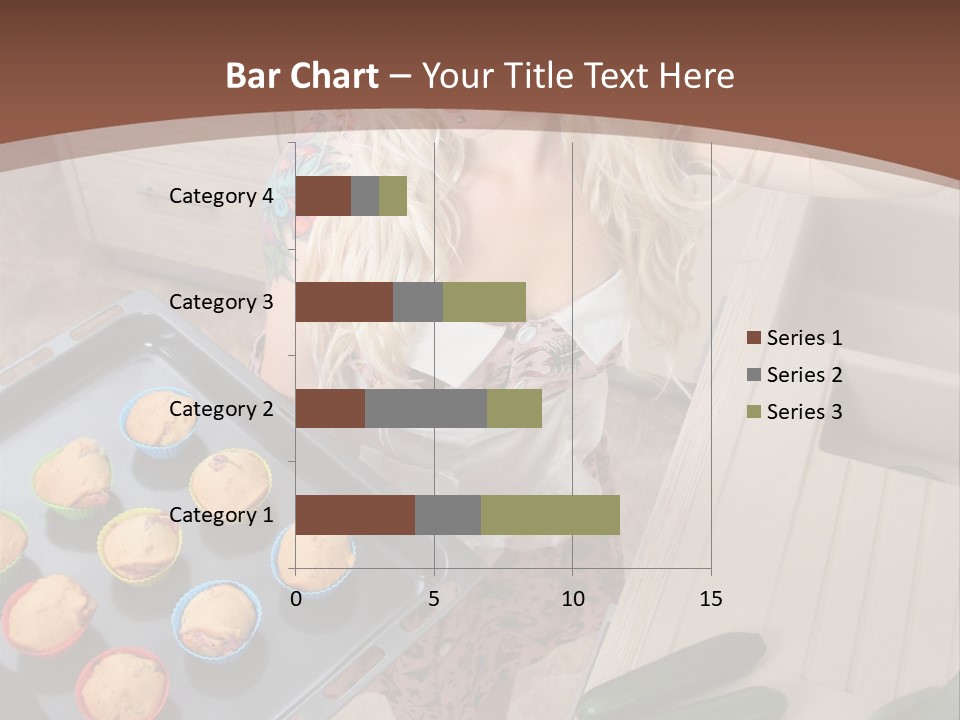 Blonde Sexy Stove PowerPoint Template