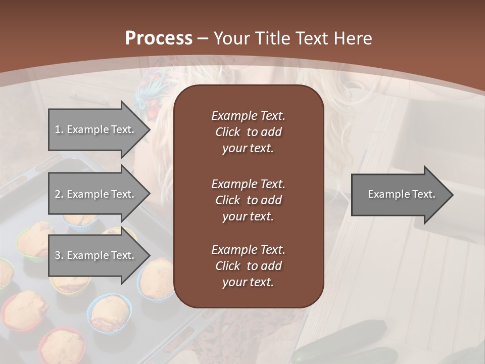 Blonde Sexy Stove PowerPoint Template