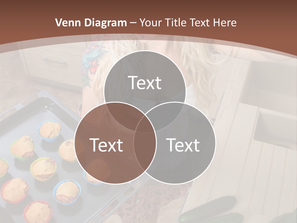 Blonde Sexy Stove PowerPoint Template