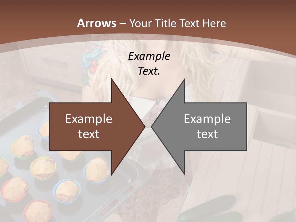 Blonde Sexy Stove PowerPoint Template