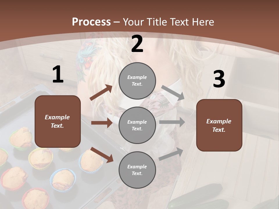 Blonde Sexy Stove PowerPoint Template