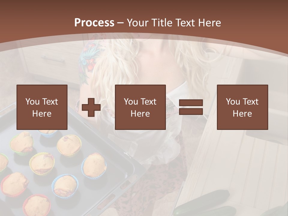 Blonde Sexy Stove PowerPoint Template