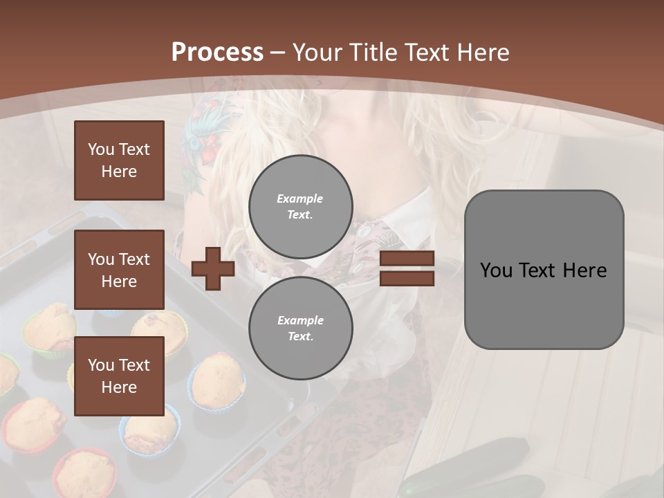 Blonde Sexy Stove PowerPoint Template