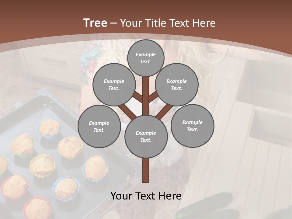 Blonde Sexy Stove PowerPoint Template