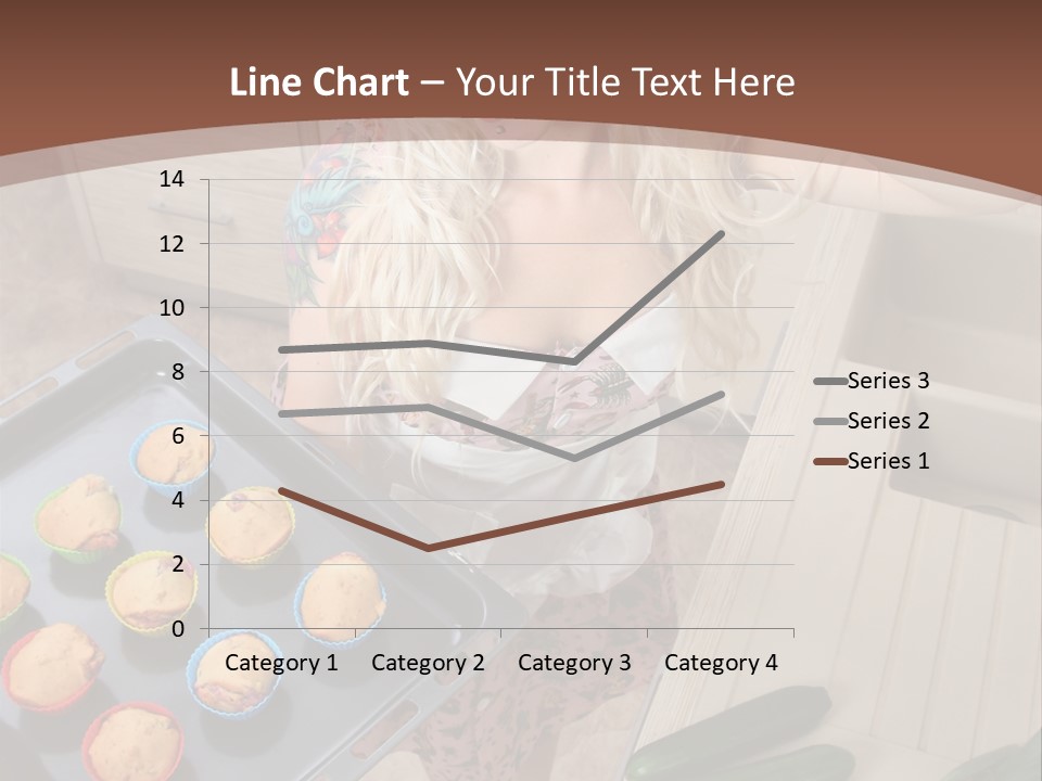 Blonde Sexy Stove PowerPoint Template